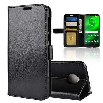 

Brand gligle R64 pattern leather wallet case for Motorola Moto G6 Plus case cover protective shell