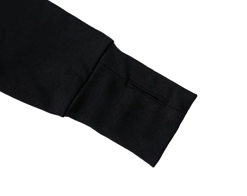 QoolXCWear NEW Thumb Hole Cuffs Long Sleeve Tyga Swag Style Mens Side Split Hip Hop Top Tee T Shirt Crew Wool T-shirt Men