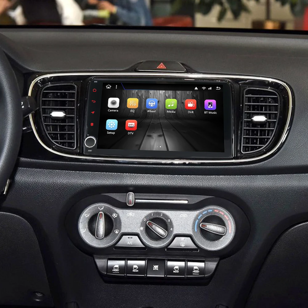 Sale Eunavi 2G+32G Octa 8 core android 9.0 Car dvd for RIO 2017 2018 multimedia car radio gps navi T8 car stereo 1