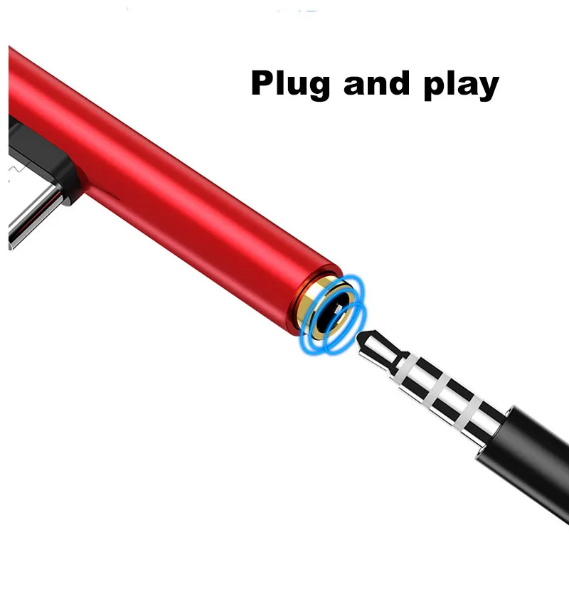 2 в 1 тип-c до 3,5 мм Aux Тип C аудио и зарядки адаптер jack разветвитель для наушников адаптер для Samung S9 Note 7 huawei