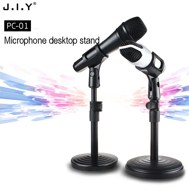 

Q7 Karaoke Adjustable Floor-standing Tripod Foldable Microphone Stand Holder Desktop Clip Shock Mount Mic Stand For Table Rotate