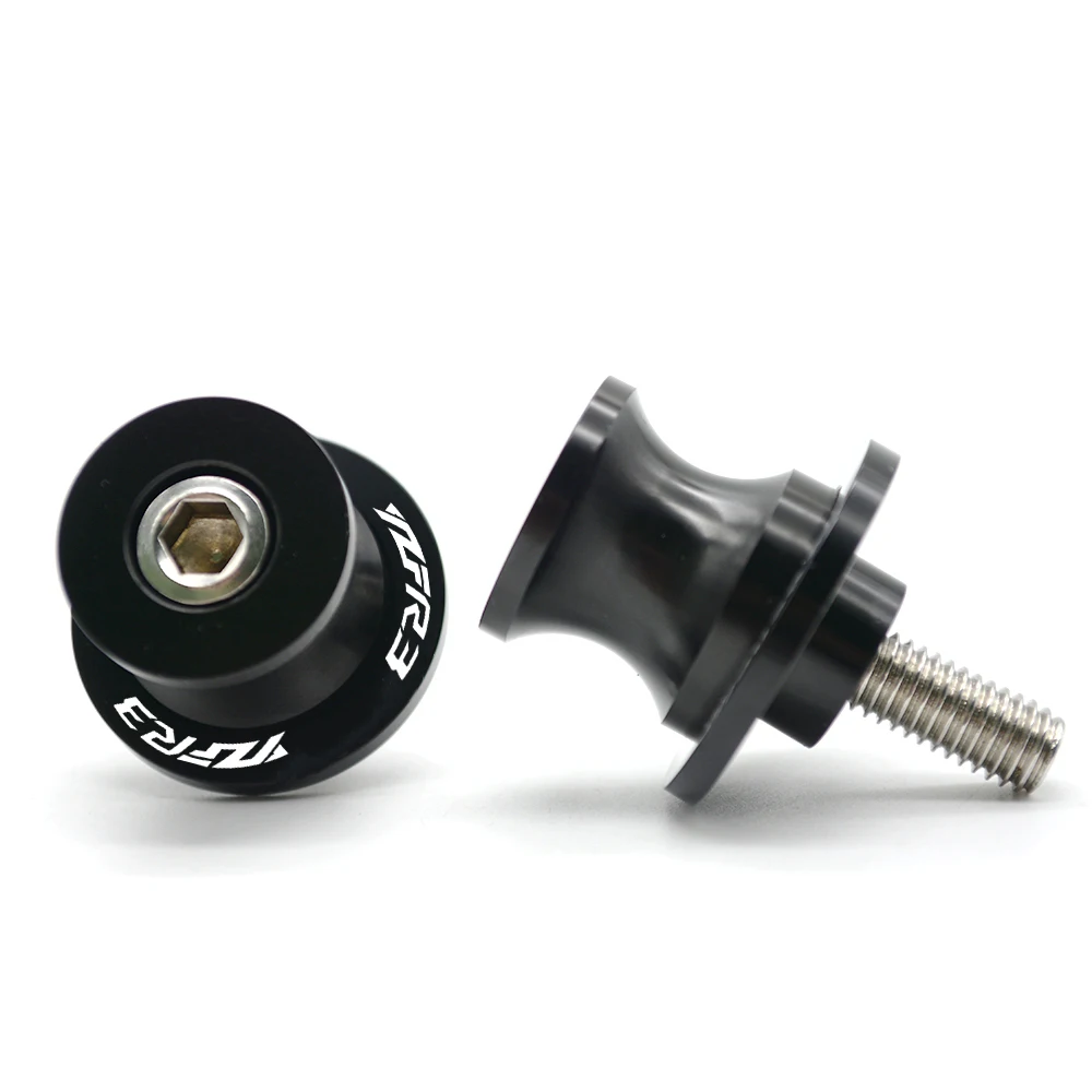 black 6MM CNC Алюминиевые мотоциклы маятник челнок слайдеры 6 мм Стенд винты поворотный рычаг для Yamaha YZFR3 YZF R3 YZF-R3 мотоциклов - Цвет: black 6MM