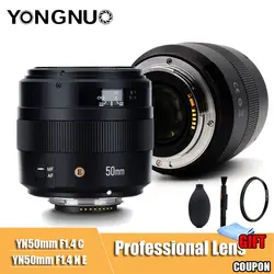 Оригинальный YN50mm объектив YN50mm F1.4 F1.4N E стандартное фиксированное фокусное расстояние объектива большой апертурой Автофокус Объектив для