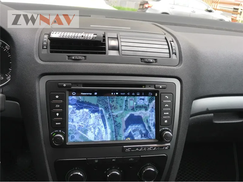 8 дюймов Android 7,1 Оперативная память 2 Гб автомобиля gps Nav автомобильное радио, dvd плеер головное устройство для Skoda Octavia 2008