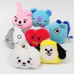 Новый Kpop Bangtan обувь для мальчиков BTS bt21 VAPP же плюшевый брелок для ключей с игрушкой Q назад кукла 8 см сумка кулон TATA Ван COOKY CHIMMY SHOOKY