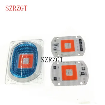 

1set LED COB Grow Chip+Lens Reflector 50W 30W 20W 220V For LED Flood Light DIY Outdoor light Need Heatsink for Cooling