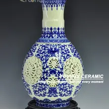 Античная китайская белая керамика ручной работы ваза