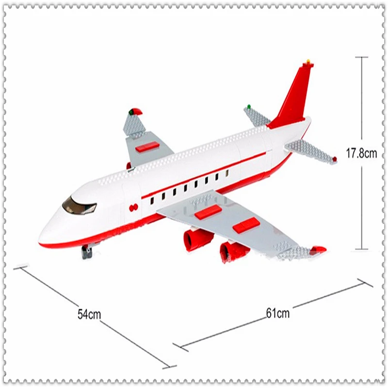 

GUDI 8913 856Pcs City Air Plane Aircraft Building Block Compatible Legoe Brinquedos Educational Toys For Children