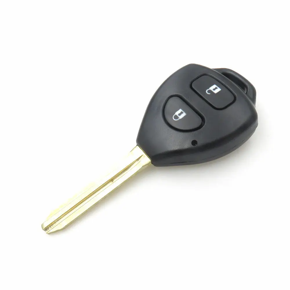 

For Toyota Rav4 Corolla Yaris 2 Button Remote Key Case Shell Auto Car Replacement Blade Key Fob Shell Exterior Part