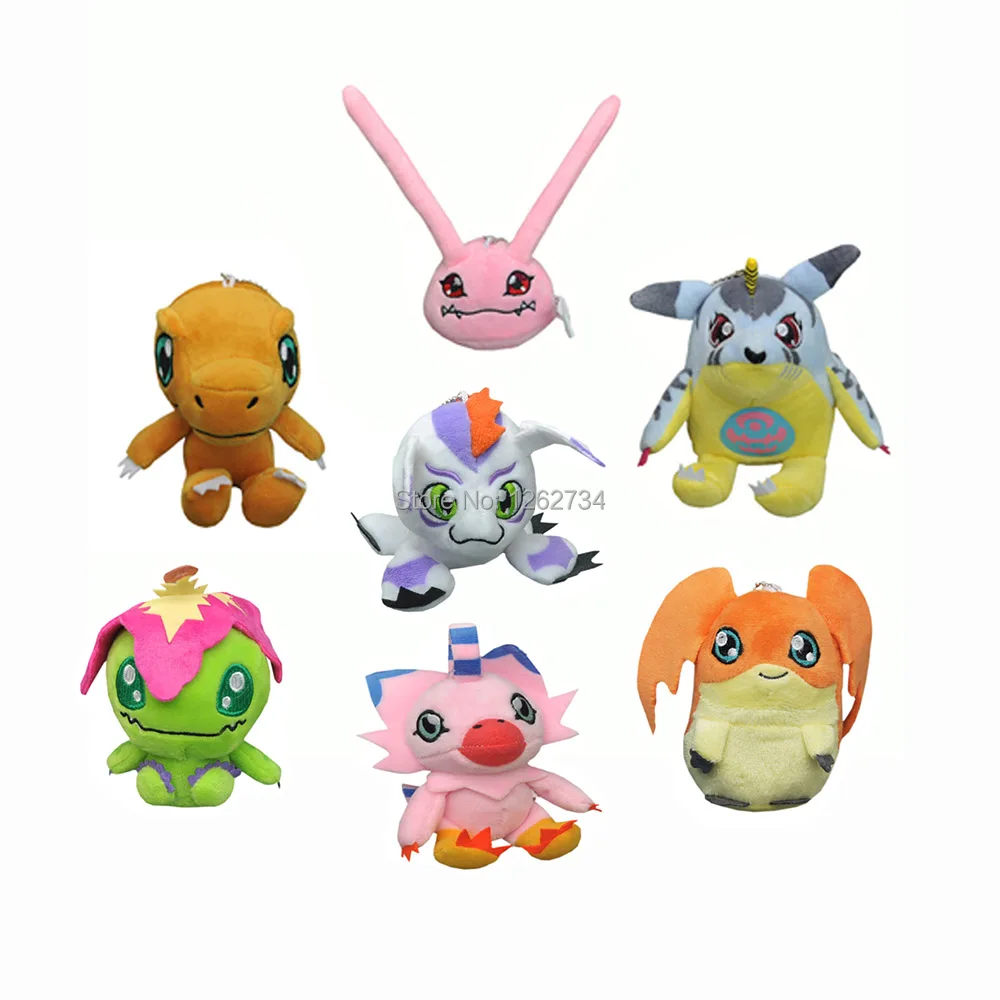 

Digimon Agumon Biyomon Gabumon Gomamon Koromon Palmon Patamon Tailmon 9-13CM Plush Keychain Pendant Figure Toy #C PCXB