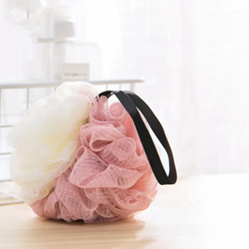 Лента двухцветная Ванна BallLarge Body Чистящая сетка Wash Bath Ball дети взрослые цветок в