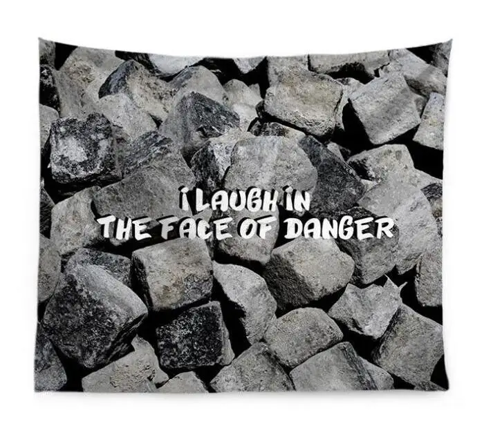 

Nordic stone printed tapestry wall hanging tablecloth background cloth wall decor