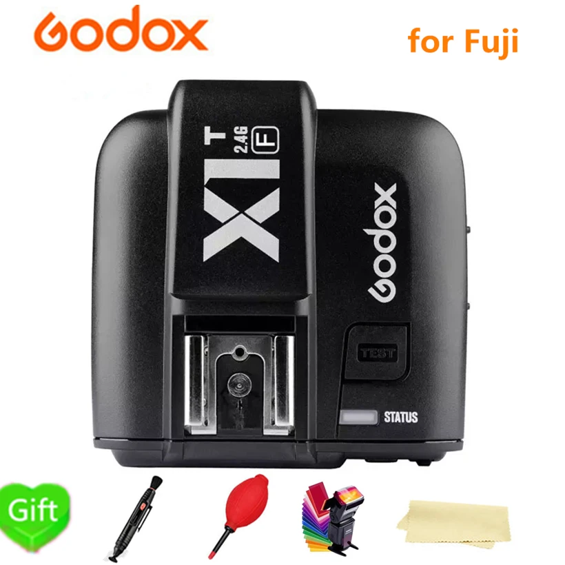 

GODOX X1T-F TTL 2.4G Wireless LCD Flash Trigger Transmitter Strobe Flash Trigger 1/8000s HSS 32 Channels for Fujifilm Camera
