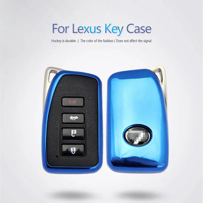 

KUKAKEY TPU Car Key Holder Shell Bag Case Cover For Lexus RX300 IS250 RX330 GS300 IS200 RX350 IX470 GX470 Car Keychain Keyring