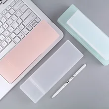 Cute Kawaii Simple Transparent Scrub Pencil Case Pencil Box Plastic Storage Box Learning Stationery Office Supplies Cute Kawaii Simple Transparent Scrub Pencil Case Pencil Box Plastic Storage Box Learning Stationery Office Supplies