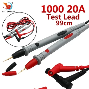 

A Set Digital Multimeter Universal 1000V 20A Test Lead Probe Cable SMD SMT Needle Tip