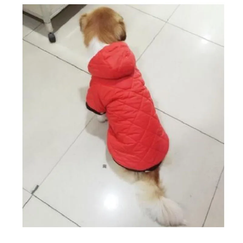 7 размеров, клетчатая Одежда для собак, зимние теплые куртки для собак, Двусторонняя одежда для больших собак, бульдог Keji Samoyed, костюмы для домашних животных, одежда, комбинезон