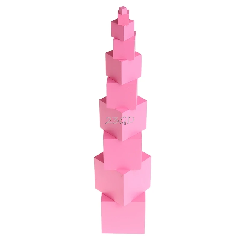 Preety Монтессори сенсорные материалы башня семейный набор деревянные строительные блоки игрушка малыш MAY2_35