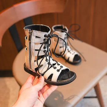 

summer beach sandals kids 2019 gladiador white black children chaussure fille enfant ete shoes for girls