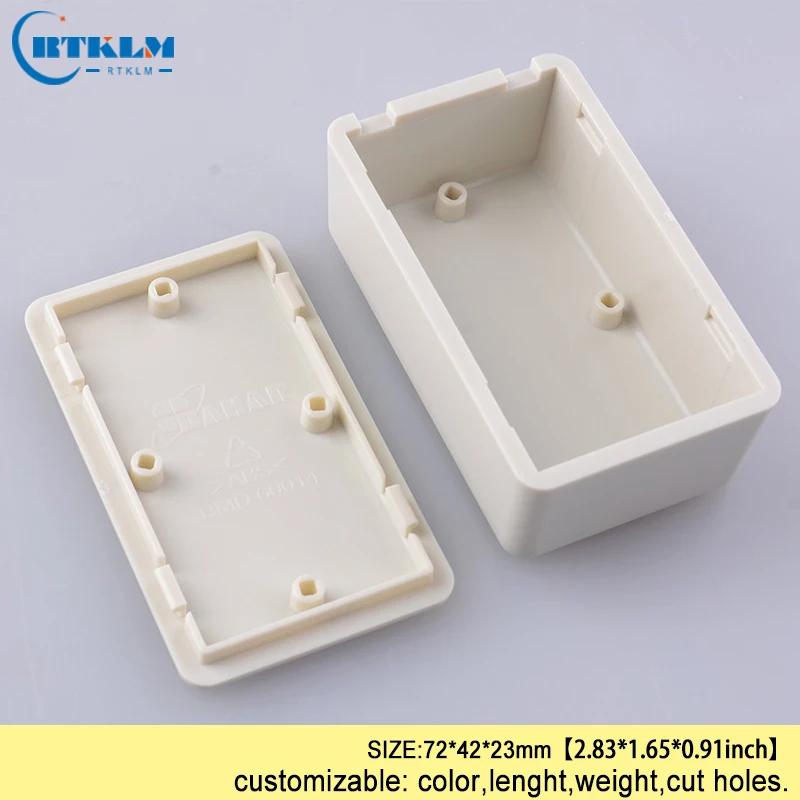 Small DIY project case Plastic enclosure for PCB equipment instrument case ABS plastic junction box desktop enclosure 72*42*23mm