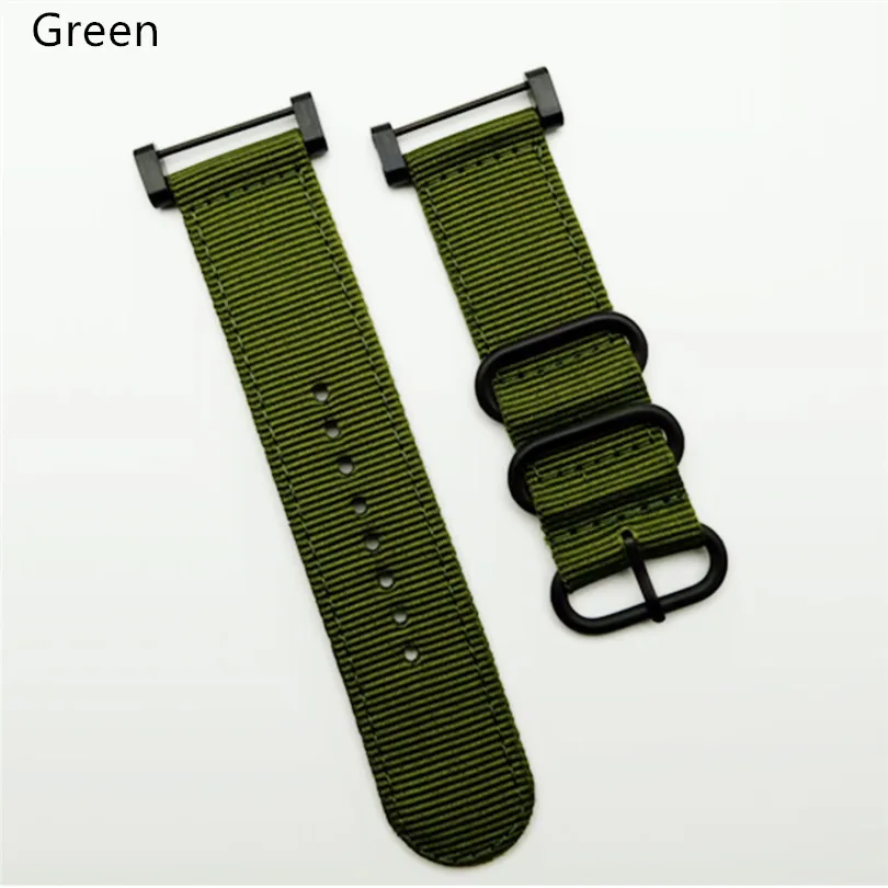 Ремешок для часов 24 мм ширина военный цвет на открытом воздухе ремешок для часов замененный нейлон с разъемом linker для rangeridgealway North Edge - Цвет ремешка: Зеленый