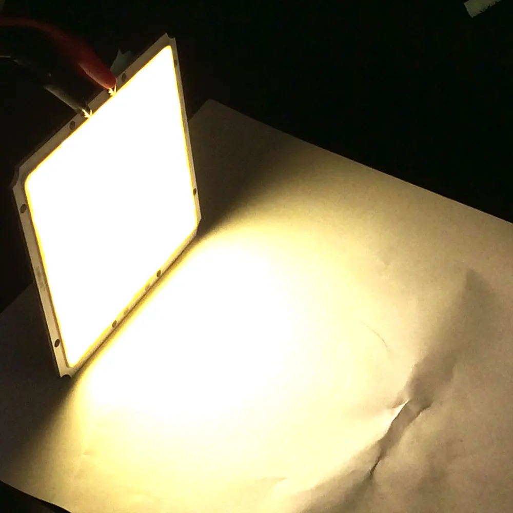 3.94in квадратный чип на плате 50 Вт 12 В DC Светодиодный светильник источник 100*95 мм Автомобильный светильник s Автомобильный светодиодный комплект для DIY - Цвет: Warm White  3500K