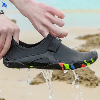 

2019 Summer Couples Beach Outdoor Wading Shoes Men Women Swimming Slippers Quick-Dry Aqua Shoes Skin Sock Water Upstream Sandals