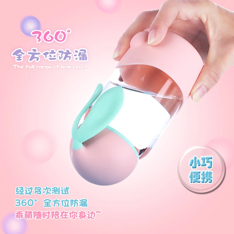 Стеклянная кружка с милым кроликом для детей воды кофейная бутылка стекло