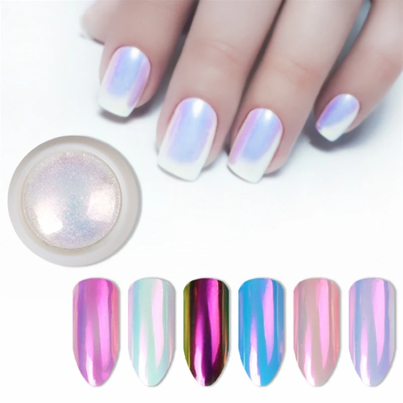 

0.2g Top Neon Pearl Nail Art Glitters Mermaid Shell Dust Magic Mirror Powder Manicure UV Gel Polish Decoration New Tips Design