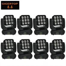 TIPTOP светодио дный 8 упак. к. 3x3 RGBW Moving Head матрица свет сценический луч эффект 9 Вт 10 Вт CREE высокая яркость 4IN1 светодио дный LED 3PIN DMX IN/OUT Con