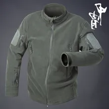 Зимние уличные мужские тактические армейские фанаты Военные флисовые теплые куртки спортивные термо пальто Акула кожа патч Кемпинг Охота Одежда