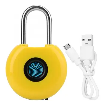 

IP65 Waterproof Anti-theft Security Door Lock Smart Keyless Biometric Fingerprint Padlock candado smart door locker