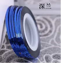  color/roller Glitter Nail Tape Line Multi-color Striping Adhesive Liner Stickers for Nail Art Decoration Manicure DIY Tips 