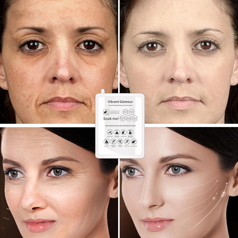 

VIBRANT GLAMOUR Solid Essence Facial Mask Whitening Moisturizing To Remove Wrinkles Hyaluronic Acid Anti-aging Skin Care YSLM1