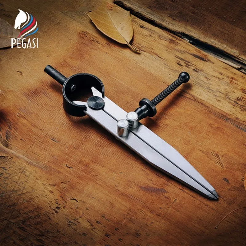 

PEGASI Leathercraft Scribing Arcs Wing Plotting Measuring Curves Round Woodworking Gauging Dividing Lines Edge Hand Tool DIY