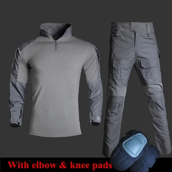 

Tactical Camouflage Uniform Gen3 Combat BDU Hunting Clothes Airsoft Paintball Clothing with Elbow Knee Pads