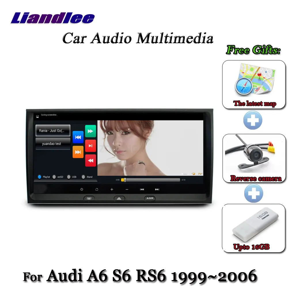 Liandlee для Audi A6 S6 RS6 1999~ 2006 Android система Радио Стерео Carplay камера BT tv gps карта Navi Навигация экран мультимедиа - Цвет: standard