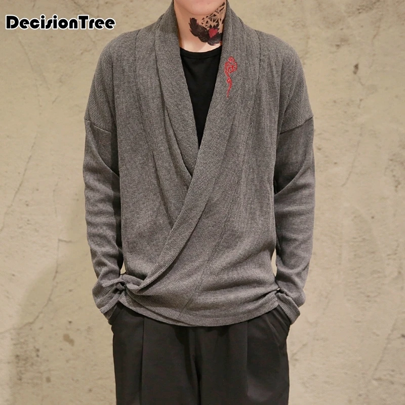 

2019 summer mens camo japanese style clothes streetwear casual camouflage kimonos harajuku cardigan outwear