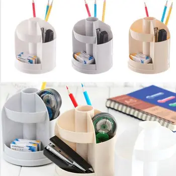 

Limit shows Multi-function Rotating Plastic Gift Pen Holder Office Storage Box Storage Box Multi-purpose Pen Holder Practical