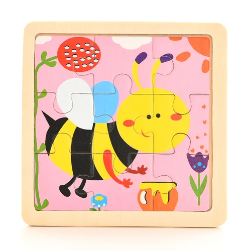 bee 1 шт. 3D бумажные Пазлы для детей детские игрушки детские развивающие Puzles - Цвет: bee