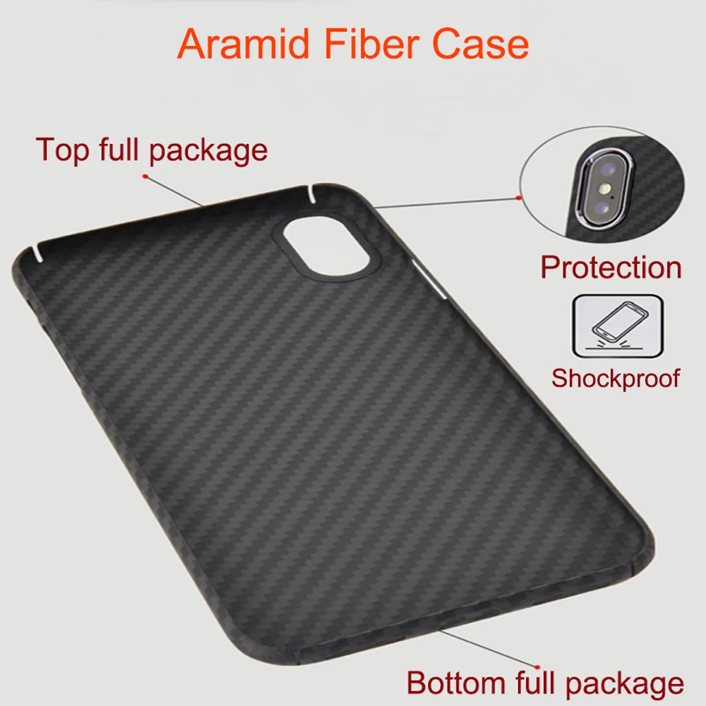Tanie 0.7mm Ultra cienki luksusowy wzór z włókna węglowego dla iPhone XR XS XS MAX skrzynki pokrywa pełna ochrona włókno aramidowe etui dla iphone a x