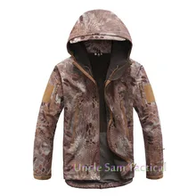 Тактический кожа акулы, флисовая куртка Для мужчин открытый спортивное пальто армейский Военный Камуфляж ветровка для походов, одежда