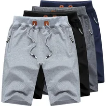 Новинка года, Мужская Летняя Повседневная Спортивная одежда для фитнеса, спортивная одежда с карманами и застежкой-молнией, повседневные короткие штаны