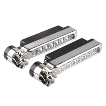 1Pc Wind Energy 8 LED Daylight Headlight Lamp Car Running Lights styling No Need External Power Supply Car Daytime