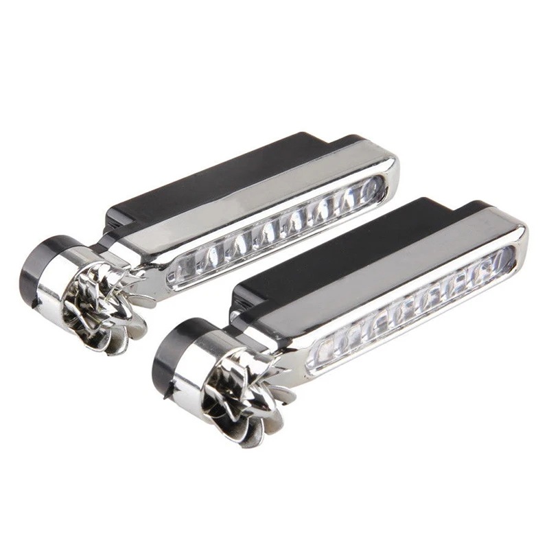 

1Pc Wind Energy 8 LED Daylight Headlight Lamp Car Running Lights styling No Need External Power Supply Car Daytime