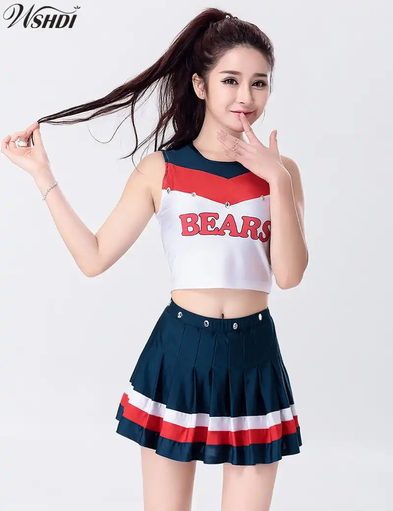 S Xxl ファッションセクシーなハイスクールミュージカルチアリーダー制服応援チアリーディング衣装トップスとスカート High School Musical Cheerleaders Music Cheerleadingsexy School Girl Costume Aliexpress