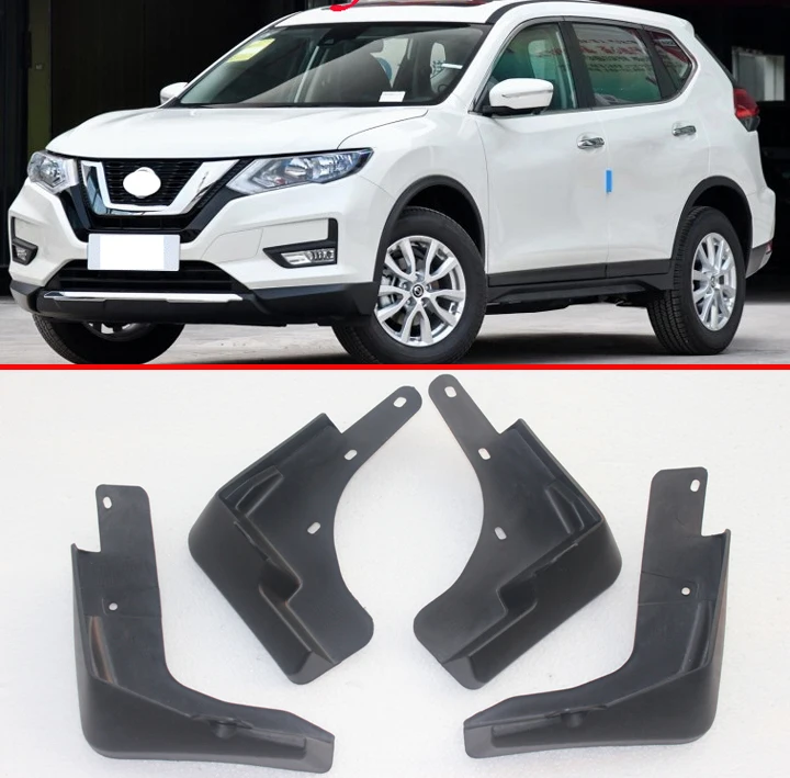 Комплект литых автомобильных брызговиков для Nissan X Trail Rouge T32 2014 2019 Xtrail брызговики