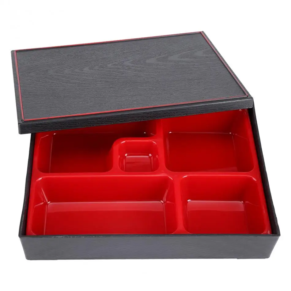 Portable Lunch Boxes Food Container Japanese Style Wood Storage Box