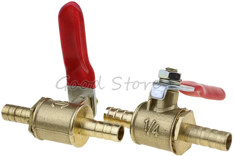 6mm 8mm 10mm 12mm manguera Barb en línea de latón aceite de agua aire Gas línea de combustible Bola de apagado válvula de accesorios de tubería 6mm 8mm 10mm 12mm manguera Barb en línea de latón aceite de agua aire Gas línea de combustible Bola de apagado válvula de accesorios de tubería
