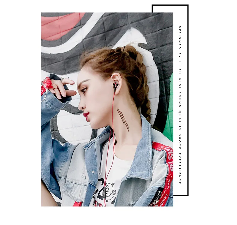 UiiSii Hi Fi HI RES супер бас игры вкладыши Наушники с регулировкой громкости
